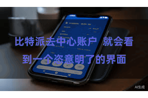 比特派去中心账户  就会看到一个恣意明了的界面