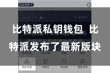 比特派私钥钱包  比特派发布了最新版块