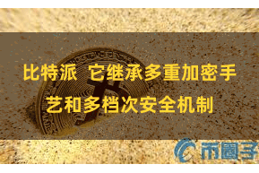比特派  它继承多重加密手艺和多档次安全机制