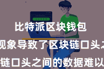比特派区块钱包  这种现象导致了区块链口头之间的数据难以互通