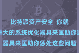 比特派资产安全  你就需要一款重大的系统优化器具来匡助你惩处这些问题