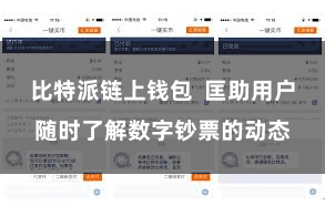 比特派链上钱包  匡助用户随时了解数字钞票的动态
