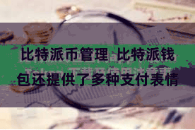 比特派币管理  比特派钱包还提供了多种支付表情